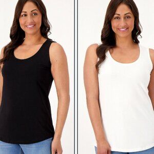 EUC- Belle Primabelle Knit Tank - WHITE ( SIZE Large)